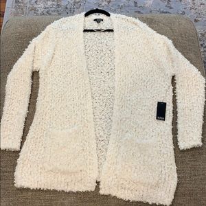 Off white cardigan. Brand new. Size large.